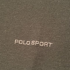 Polo Sport Ralph Lauren Vintage Mens XL Black Waffle Knit Thermal Drawstring Hem