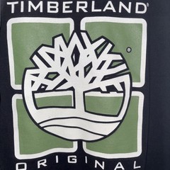 Timberland Black T-Shirt Size Medium Short Sleeves Logo Graphic