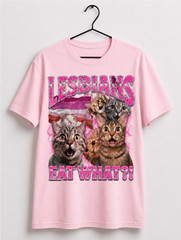 Lesbian Cat Lover T Shirt Funny LGBTQ Pride Graphic Tee Cute Kitty Gift Unisex
