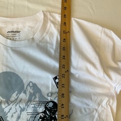 Outrank Always Active Short Sleeve T Shirt Mens Size L White Racing Graphic
