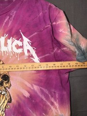 Metallica One T Shirt Mens Large Tie Dye Pushead Mummy Skull Rock Band 2017
