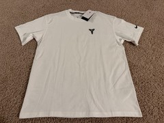 Nike Air white black crest Kobe 8 24 forever mamba mentality t shirt Lakers 2XL