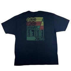 Goo Goo Dolls Magnetic 2014 Tour Concert T-Shirt Official Merch Size XL BabyDoll