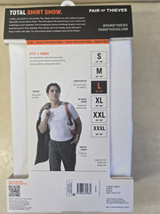 Pair of Thieves Men’s Classic Crewneck Undershirt 2pk – White – Large