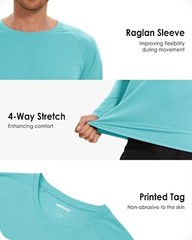 Men’s Rash Guard Swim Shirt UPF 50+ Long Sleeve Quick Dry Lightweight