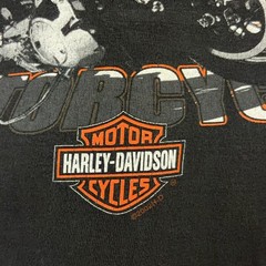 Harley Davidson t shirt Mens Size Y2K Faded Black Motorcycle Concord NC