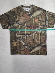 Mossy Oak Break Up Infinity Men Shirt Extra Large Green Cotton Short Sleeve Tee