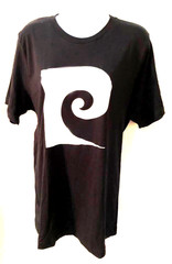 Rare Unisex Canvas Black +White Pierre Cardin logo tshirt Brooklyn Museum M