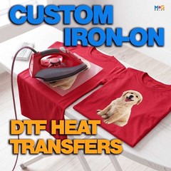 Custom Iron On DTF Transfers Ready To Press Tshirt Hoodie lot Heat Press Designs