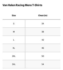 VAN HALEN 84 RACING Men’s Size S (34-36) Graphic T-Shirt Short Sleeve • Black