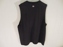 Men’s Champion Black Sleeveless Shirt Size XL (Has Bleach Spots)