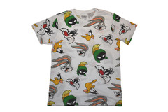 Looney Tunes Mens Classic Cartoon Characters All Over Print Shirt NWT S-XL