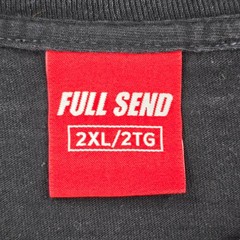 FULL SEND T-Shirt Men’s Black 2XL Graphic Pin-Up Steve Will Do It Casino Tee