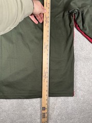 L.L. Bean Base Layer Shirt L-reg Green/red Cotton Turtleneck L/S Basic X2 NWOT