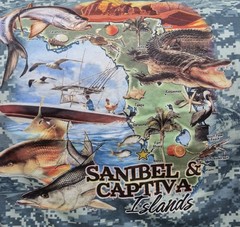 Sanibel Captiva Island T-shirt Large 100% Cotton Machine Washable
