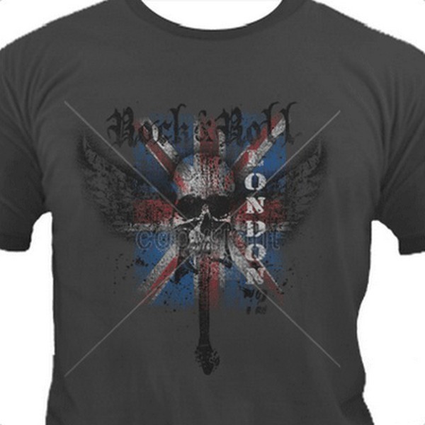 Rock N Roll Wing Skull T Shirt You Choose Style, Size, Color Up to 4XL 10157