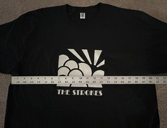 The Strokes Vintage T-Shirt (Black – L) w/Art Deco Graphic Design