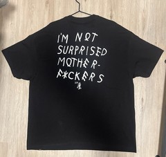 Represent “I’m Not Surprised Motherf*ckers” T-Shirt Black Size 2XL NWT