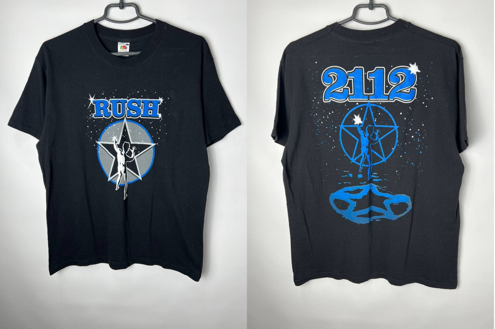Vintage streetwear Rush 2112 Progresive Rock Band Tee shirt