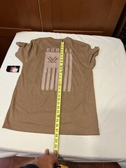 Vortex Men’s T-shirt Beige Medium Cotton Polyester – Athletic Fit – NWT