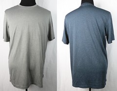 Lot of 2 Gerry S/S Poly/Nylon Performance T-Shirts Gray & Blue L