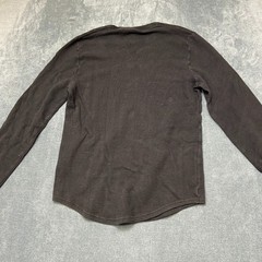 Hollister Must Have Collection French Terry Shirt Mens Medium Black Round Hem
