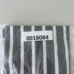 American Eagle Mens Striped T-Shirt Grey White Eagle Logo Short Sleeve Size M