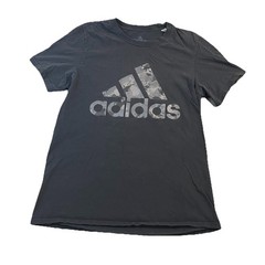 Adidas Black Amplifier Gray Digital Camo Logo T-shirt Mens Size M Short Sleeve
