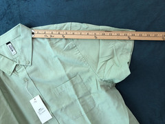 Men’s Size Large Green Short Sleeve Collared Button Front Shirt Brand Weiv