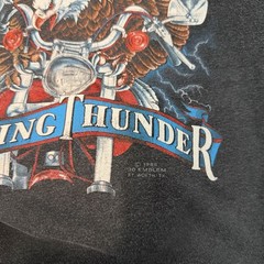 Vintage 80’s 3D Emblem Harley Davidson Rolling Thunder T-Shirt Men’s Size Large