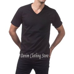 PRO CLUB V NECK T SHIRTS PLAIN MENS COMFORT SHIRT SHORT SLEEVE BIG AND TALL