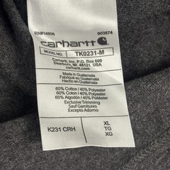 Carhartt K231 Original Fit Long Sleeve Graphic Logo Sleeve Shirt XL Gray