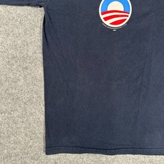 Barack Obama Presidential Election Black Shirt 2008 Bayside Tag USA – Size Small