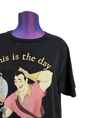 Disney Beauty & The Beast Gaston Graphic Print Tee-Shirt Size Large Unisex M47