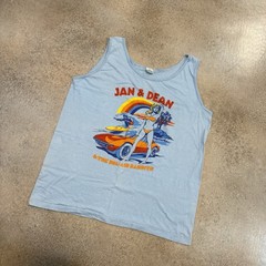 Vintage 80s Jan & Dean Bel Air Bandits Tank Top Shirt L Signed Surf Rock Tour