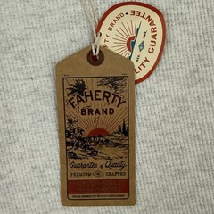 Faherty Mens Cloud Cotton Waffle Crew XXL Ivory Heather Thermal Shirt NWT