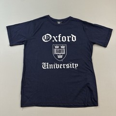 Oxford University Shirt Mens XL Navy Collegiate Graphic Logo Short Sleeve Tee