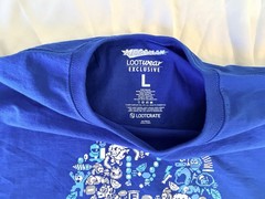 Loot Crate Loot Wear Exclusive Mega Man Blue Graphic T-Shirt Tee Size L 2017