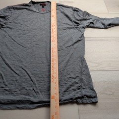 Icebreaker Shirt Mens XXL Gray Merino Wool Long Sleeve Crew Thermal Base Layer