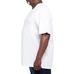 Kirkland Signature Men’s Heavyweight Crew Neck Tee 6-pack Cotton White XL NIB