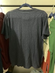 Hollister Men’s Blue Cotton Jersey Graphic Logo Embroidered Crew Neck Tee XL