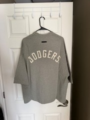 New Essentials Fear of God MLB LA Dodgers Gray Men’s T-Shirt Medium $130