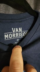 Van Morrison U.S. Tour ’23 Double-Sided Graphic Tee Blue Cotton Crew Neck M