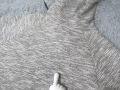 Forever 21 Shirt Mens Small Gray Short Sleeve Hooded Knit Casual Tee Pullover