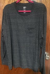Urban Pipeline Ultimate SuperSoft Gray Pocket Long Sleeve T-Shirt Men’s 2XL