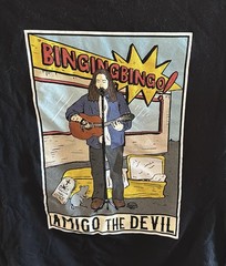 Amigo The Devil Binging Bingo Danny Kiranos Band Merch Small Black T-Shirt
