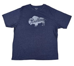 Pendleton Woolen Mills Men’s XL T-Shirt Heather Navy Buffalo Bison Graphic Tee