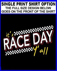 It’s RACE DAY Y’ALL Stock Car Drag Indy Car Oval Track Vintage Racing Tank Top
