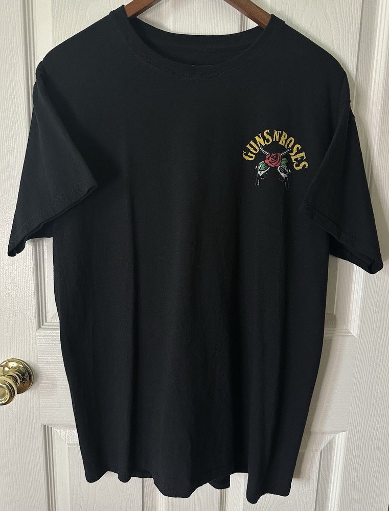 GUNS N ROSES T-SHIRT FALL 2019 TOUR Black Size Large