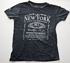 NEW YORK CITY OF DREAMS BROOKLYN T Shirt (GraphicT) Gray XL Unisex 100% Cotton